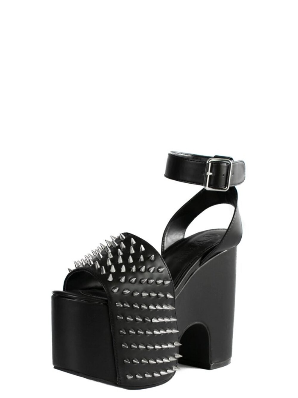 Charla Tedrick - Spiked Black Platforms - Picture 7 of 8
